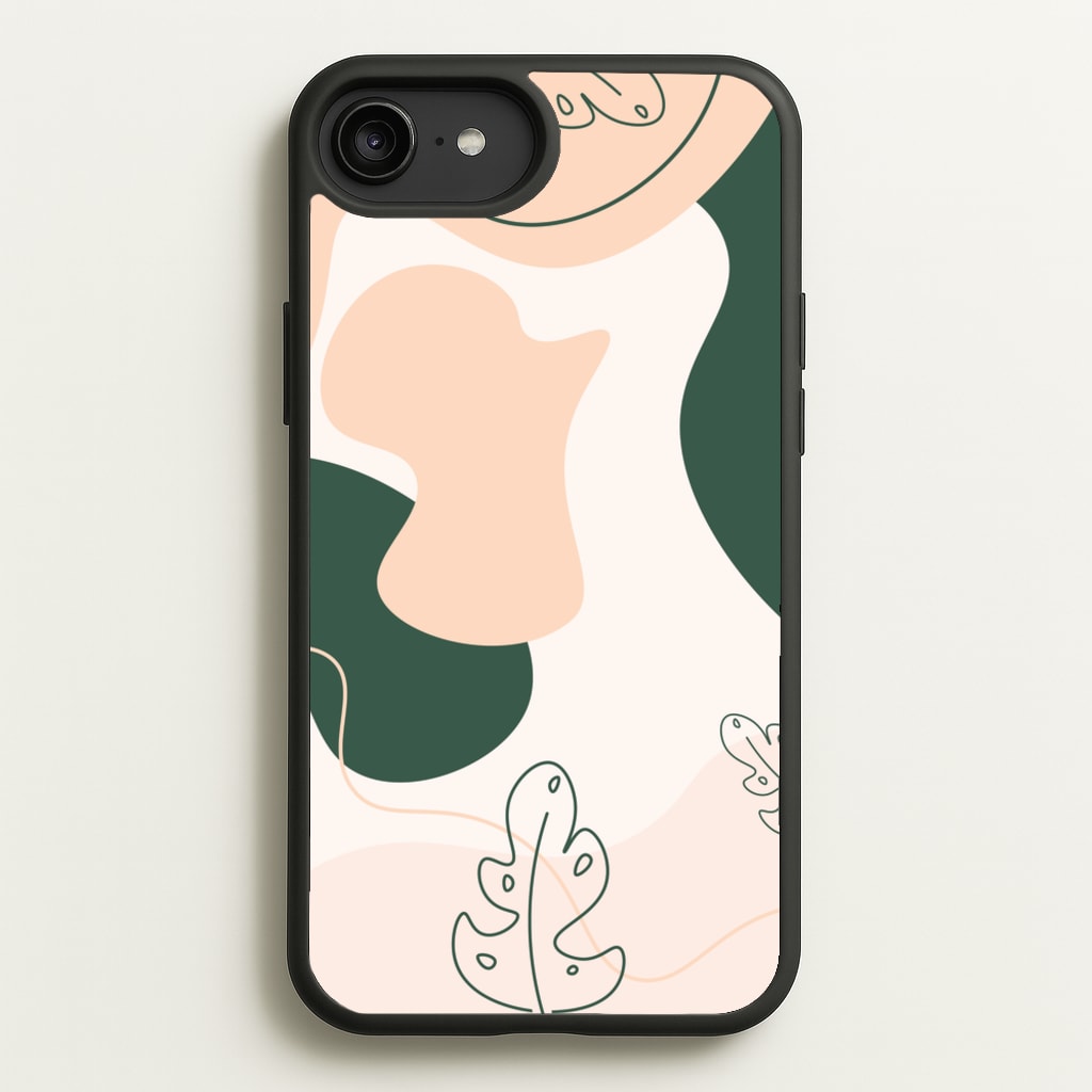 Abstract Leafs - Floral - Floral Phone Case for iPhone 6 Plus / 7 Plus / 8 Plus