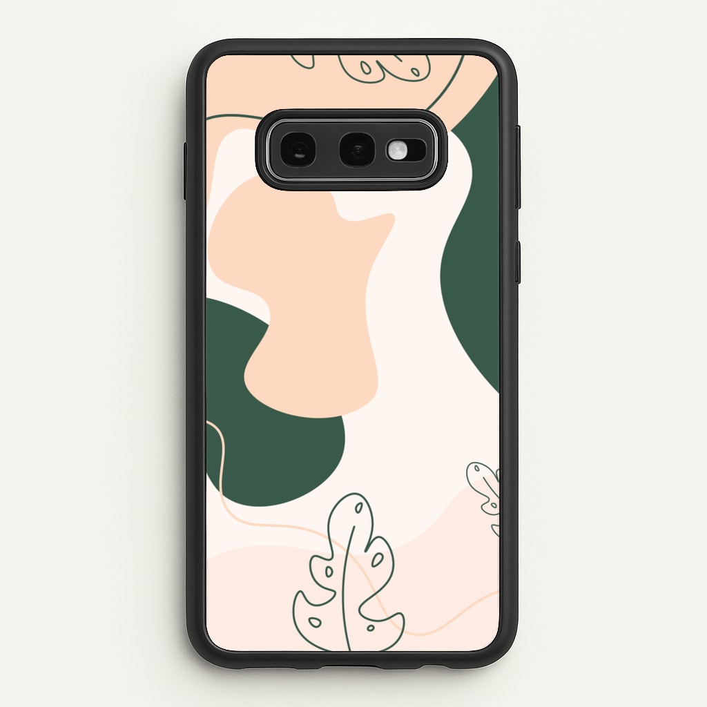 Abstract Leafs - Floral - Floral Phone Case for Galaxy S10e