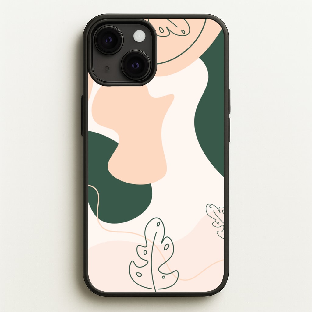 Abstract Leafs - Floral - Floral Phone Case for iPhone 13 Mini