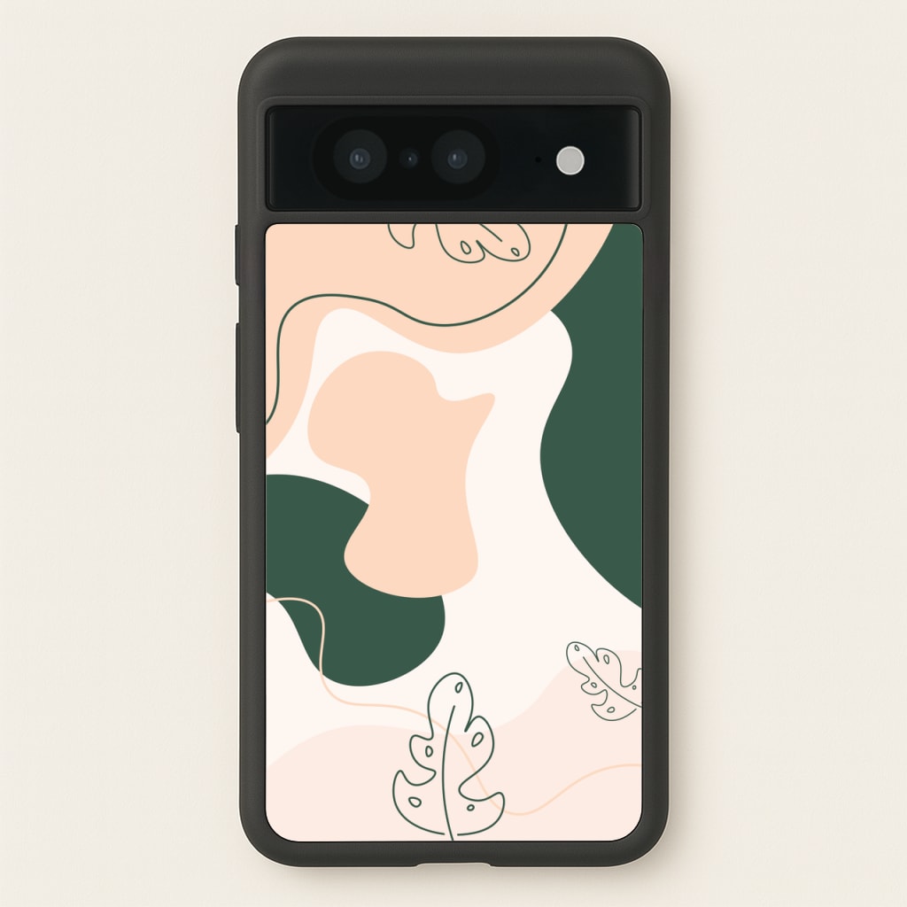 Abstract Leafs - Floral - Floral Phone Case for Google Pixel 8