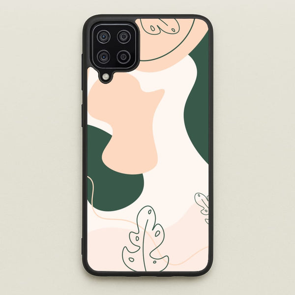 Abstract Leafs - Floral - Floral Phone Case for Galaxy A12