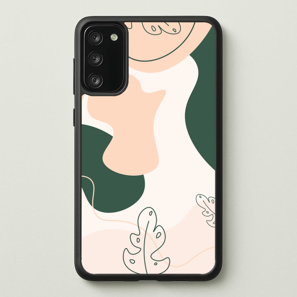 Abstract Leafs - Floral - Floral Phone Case for Galaxy S20