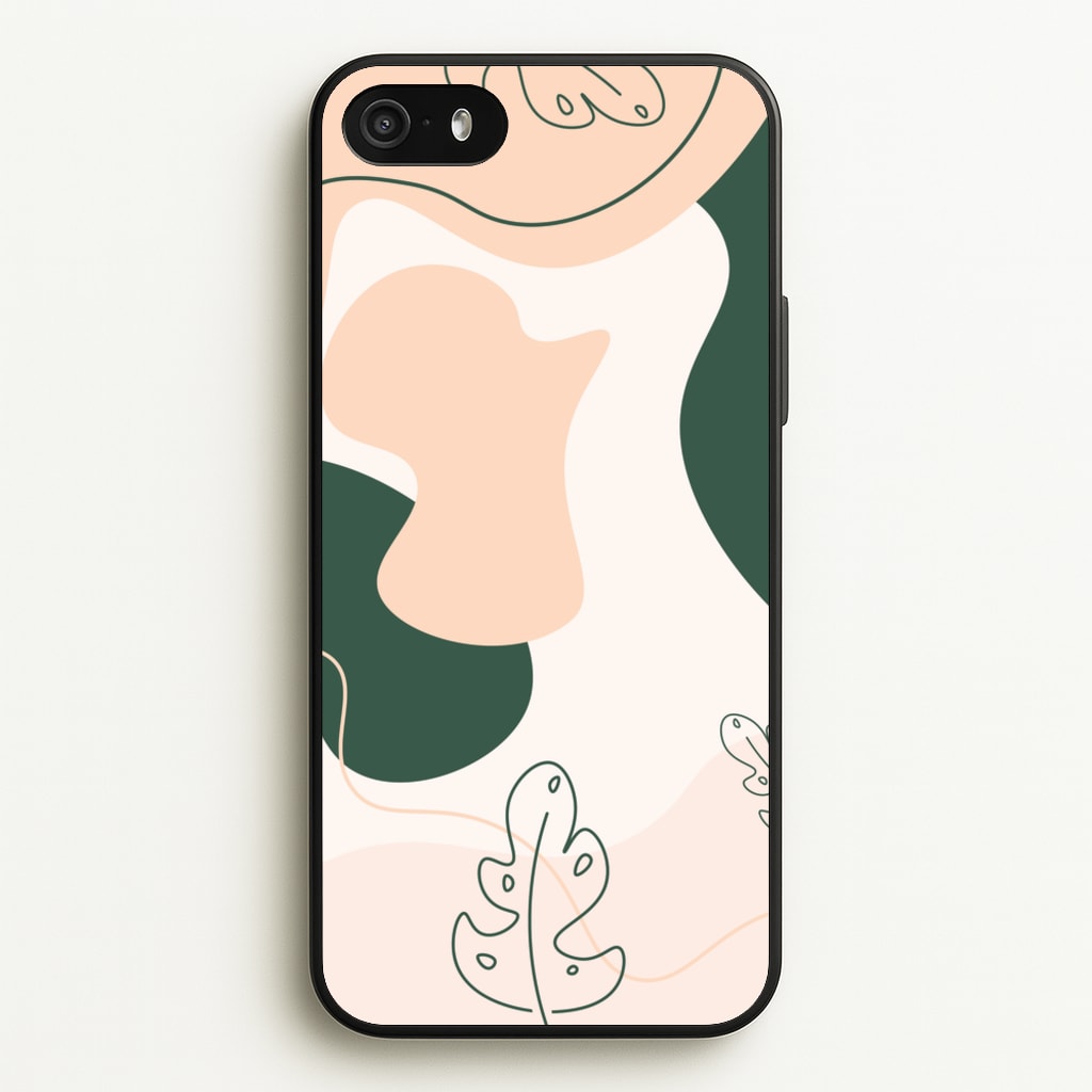 Abstract Leafs - Floral - Floral Phone Case for iPhone 5 / 5s / SE 2016