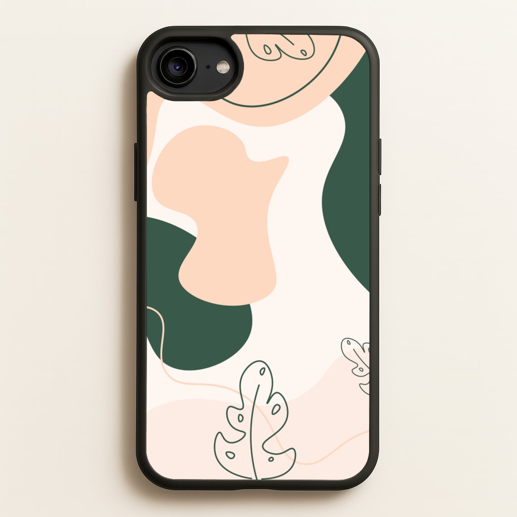 Abstract Leafs - Floral - Floral Phone Case for iPhone 6 / 7 / 8 / SE