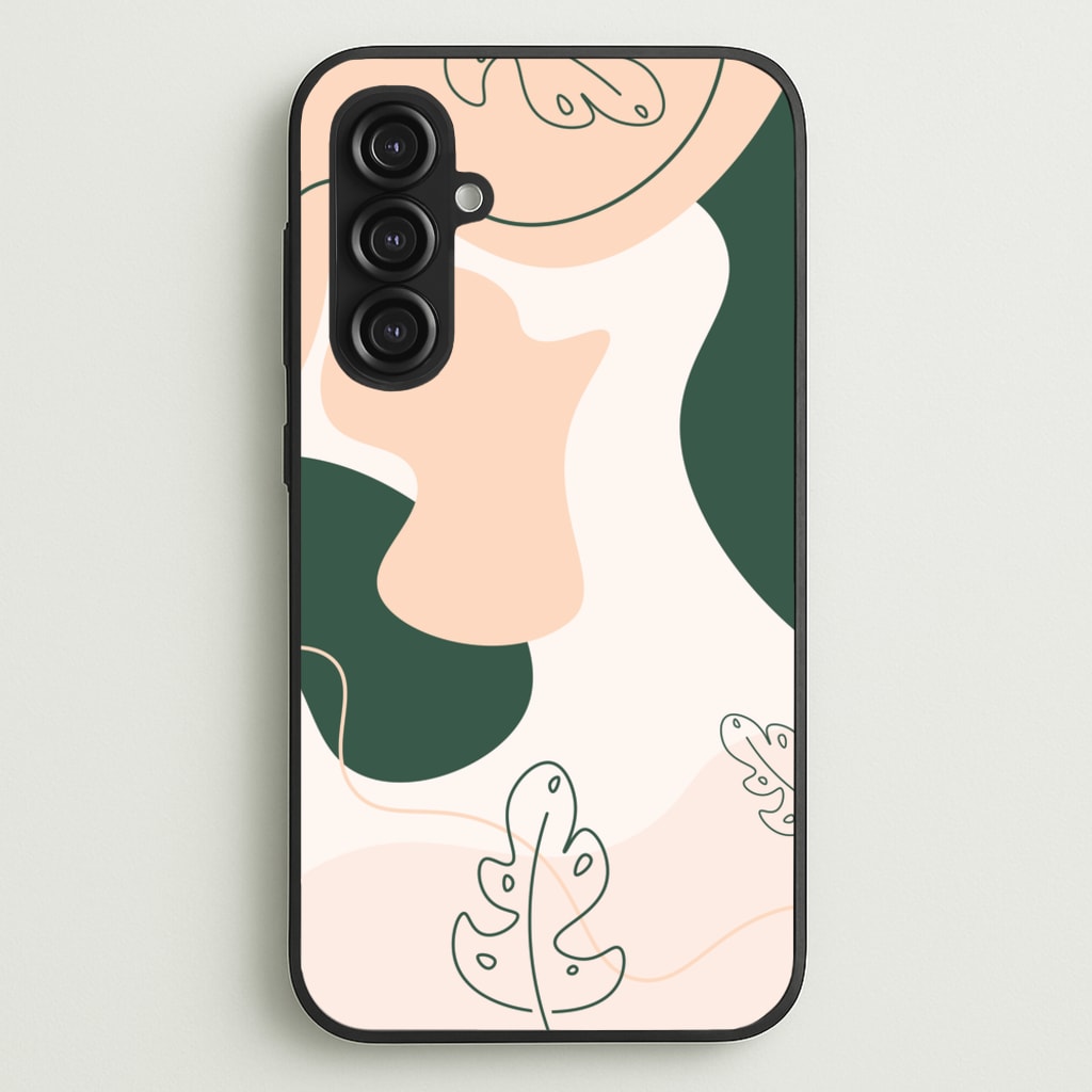Abstract Leafs - Floral - Floral Phone Case for Galaxy S23FE