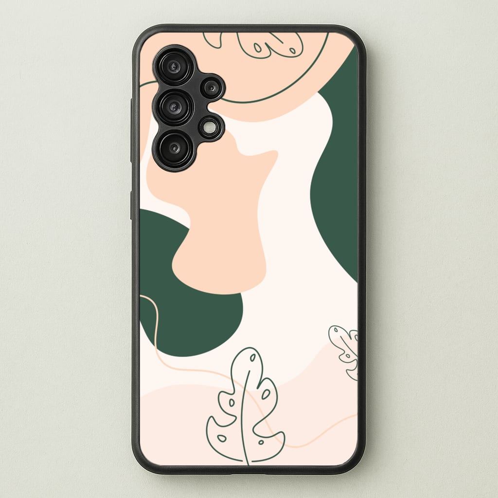 Abstract Leafs - Floral - Floral Phone Case for Galaxy A13