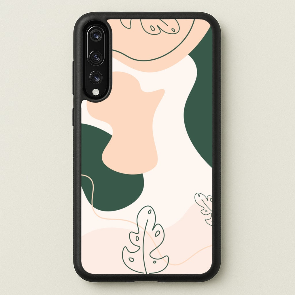 Abstract Leafs - Floral - Floral Phone Case for Huawei P20 Pro