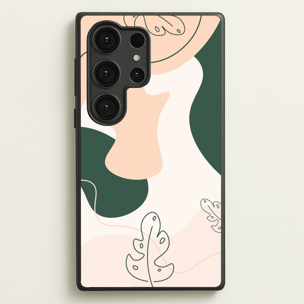 Abstract Leafs - Floral - Floral Phone Case for Galaxy S25 Ultra