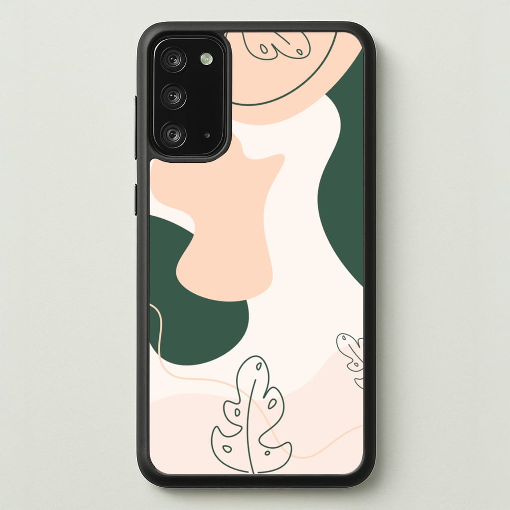 Abstract Leafs - Floral - Floral Phone Case for Galaxy Note 20