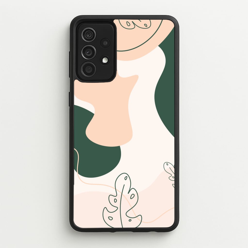 Abstract Leafs - Floral - Floral Phone Case for Galaxy A52 / A52s