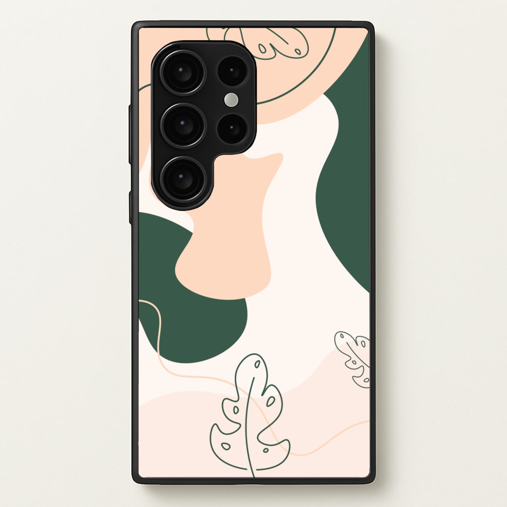 Abstract Leafs - Floral - Floral Phone Case for Galaxy S24 Ultra