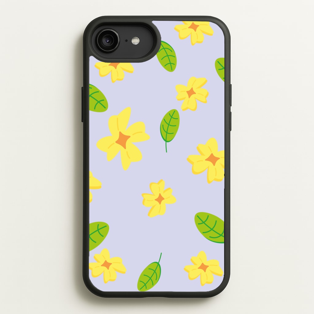 Yellow And Green Pattern - Floral - Floral Phone Case for iPhone 6 Plus / 7 Plus / 8 Plus