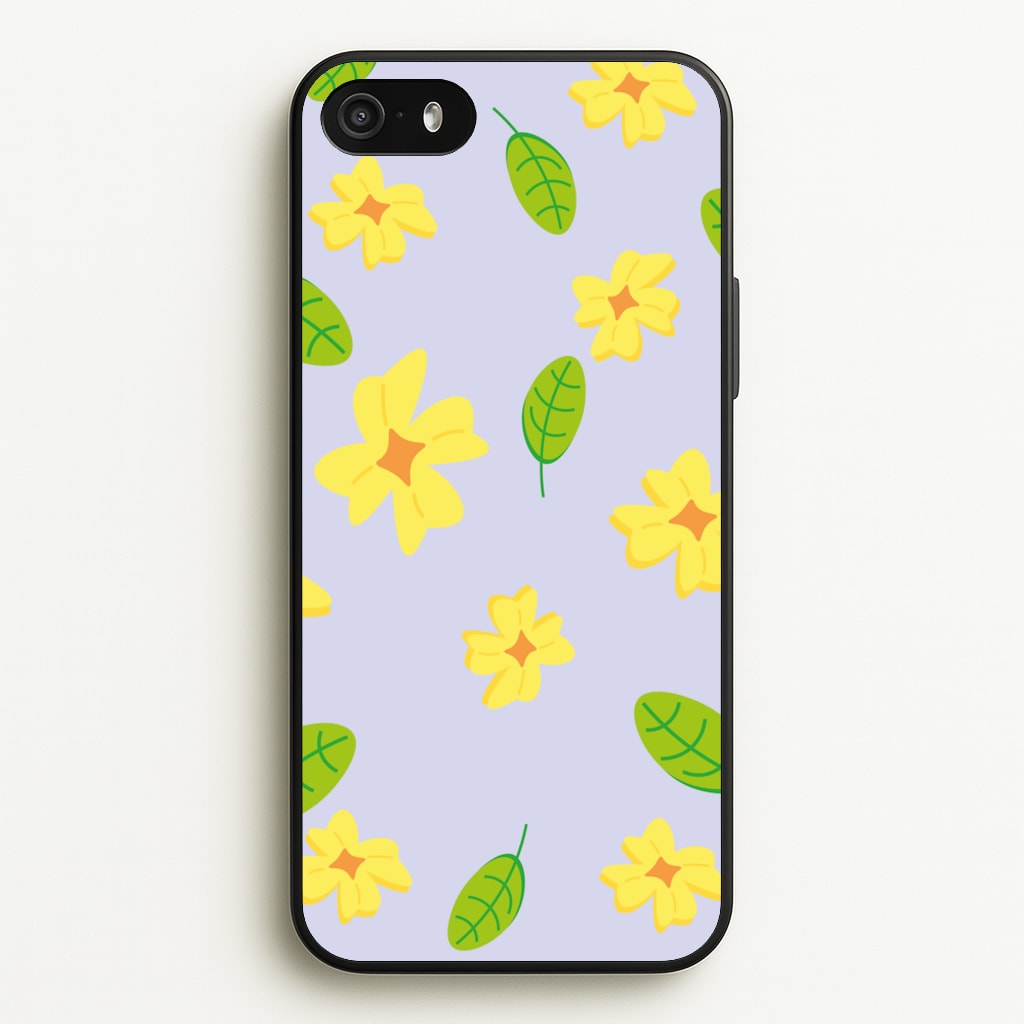 Yellow And Green Pattern - Floral - Floral Phone Case for iPhone 5 / 5s / SE 2016