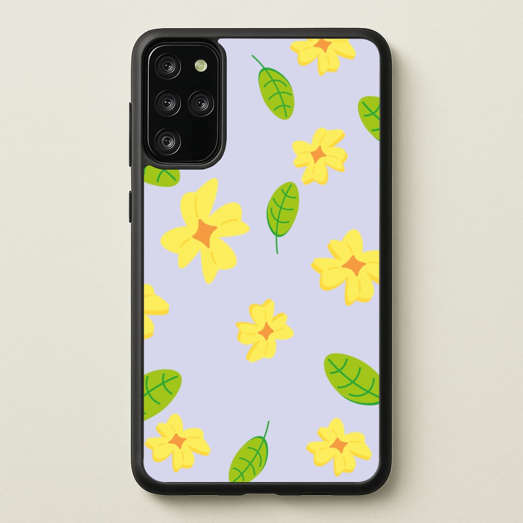 Yellow And Green Pattern - Floral - Floral Phone Case for Galaxy S20 Plus
