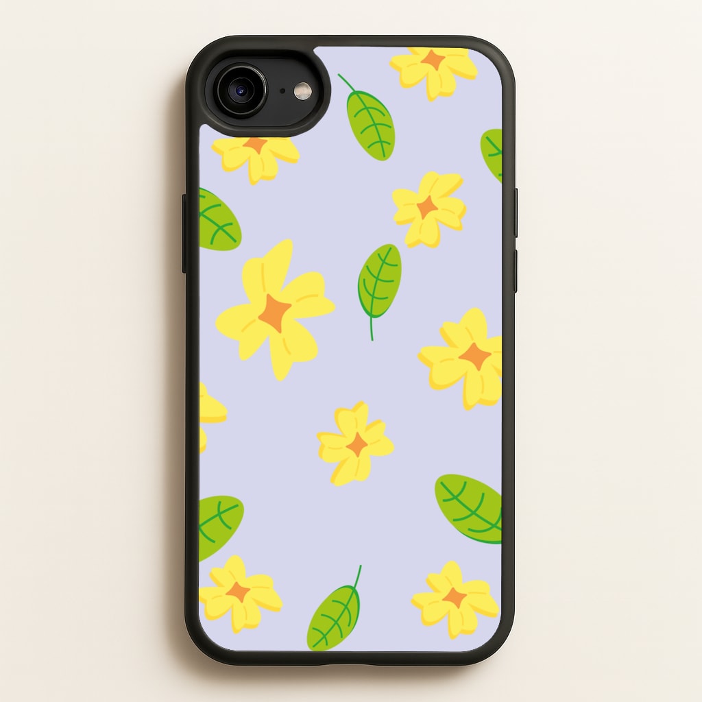 Yellow And Green Pattern - Floral - Floral Phone Case for iPhone 6 / 7 / 8 / SE