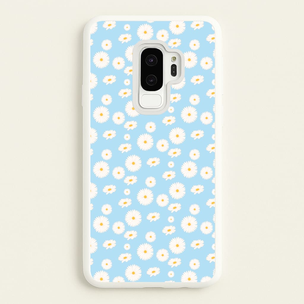 Blue Daisies - Floral - Floral Phone Case for Galaxy S9 Plus