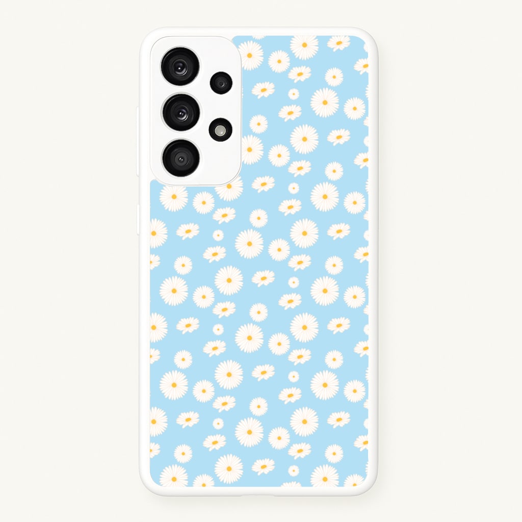 Blue Daisies - Floral - Floral Phone Case for Galaxy A53