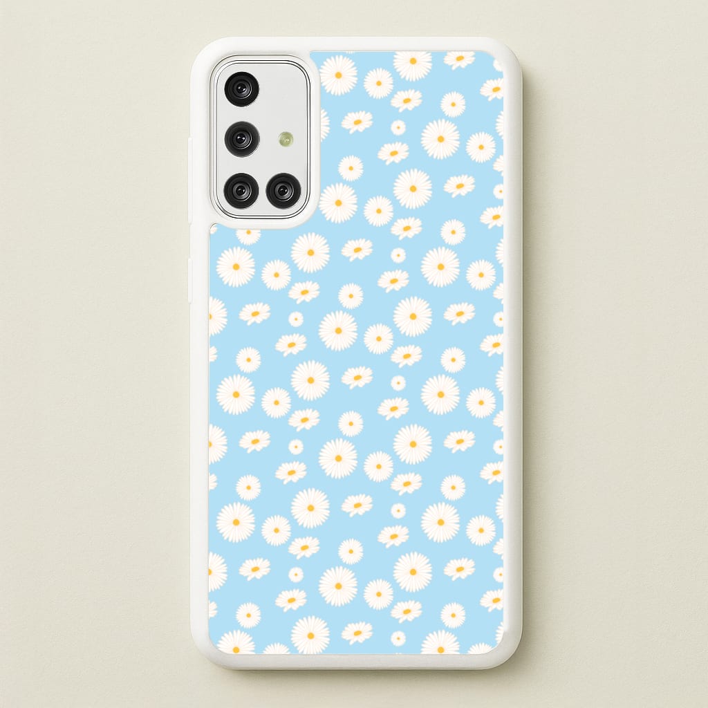 Blue Daisies - Floral - Floral Phone Case for Galaxy A71