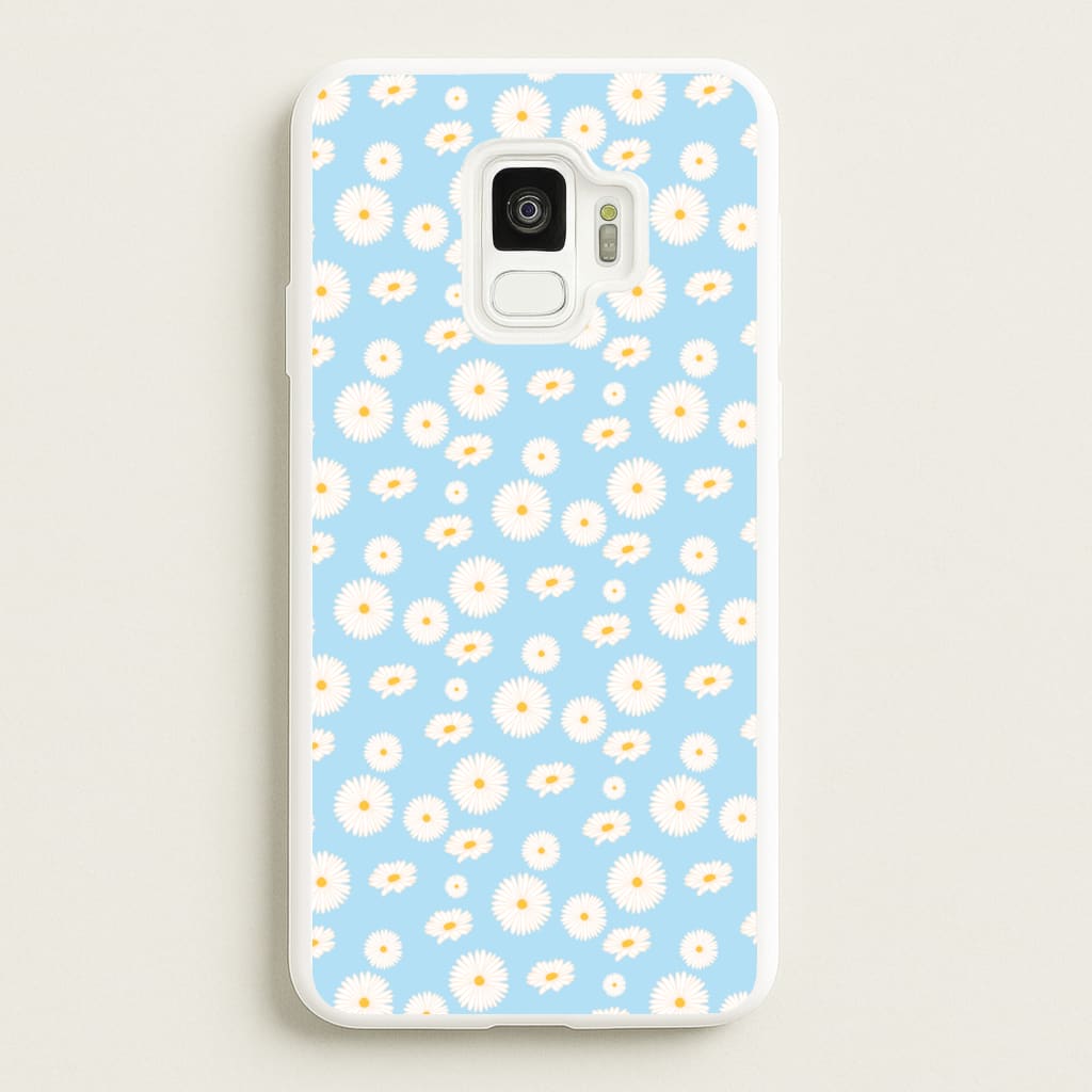 Blue Daisies - Floral - Floral Phone Case for Galaxy S9