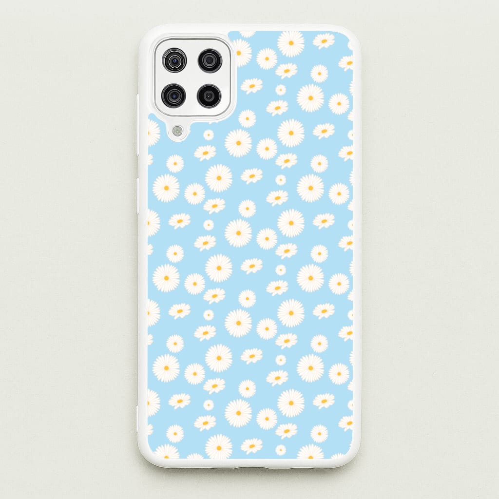 Blue Daisies - Floral - Floral Phone Case for Galaxy A12