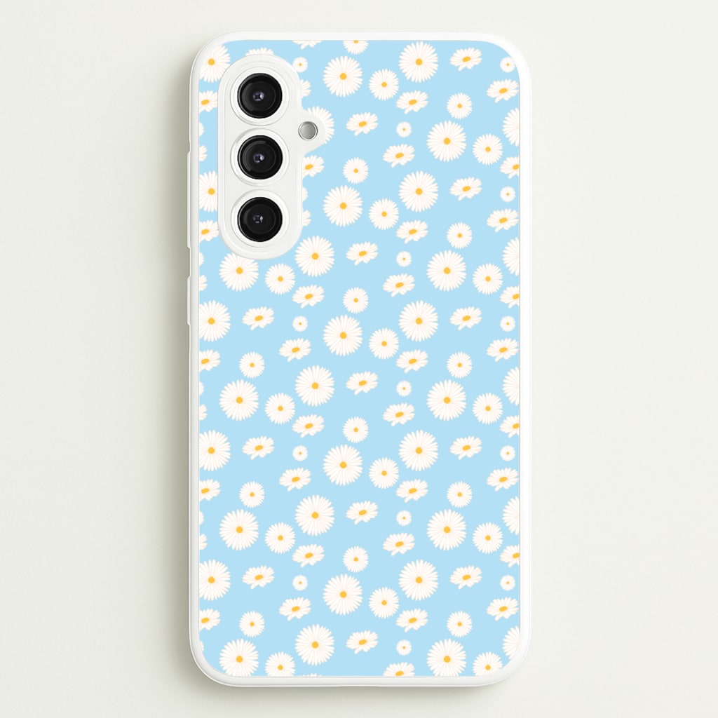 Blue Daisies - Floral - Floral Phone Case for Galaxy S23FE
