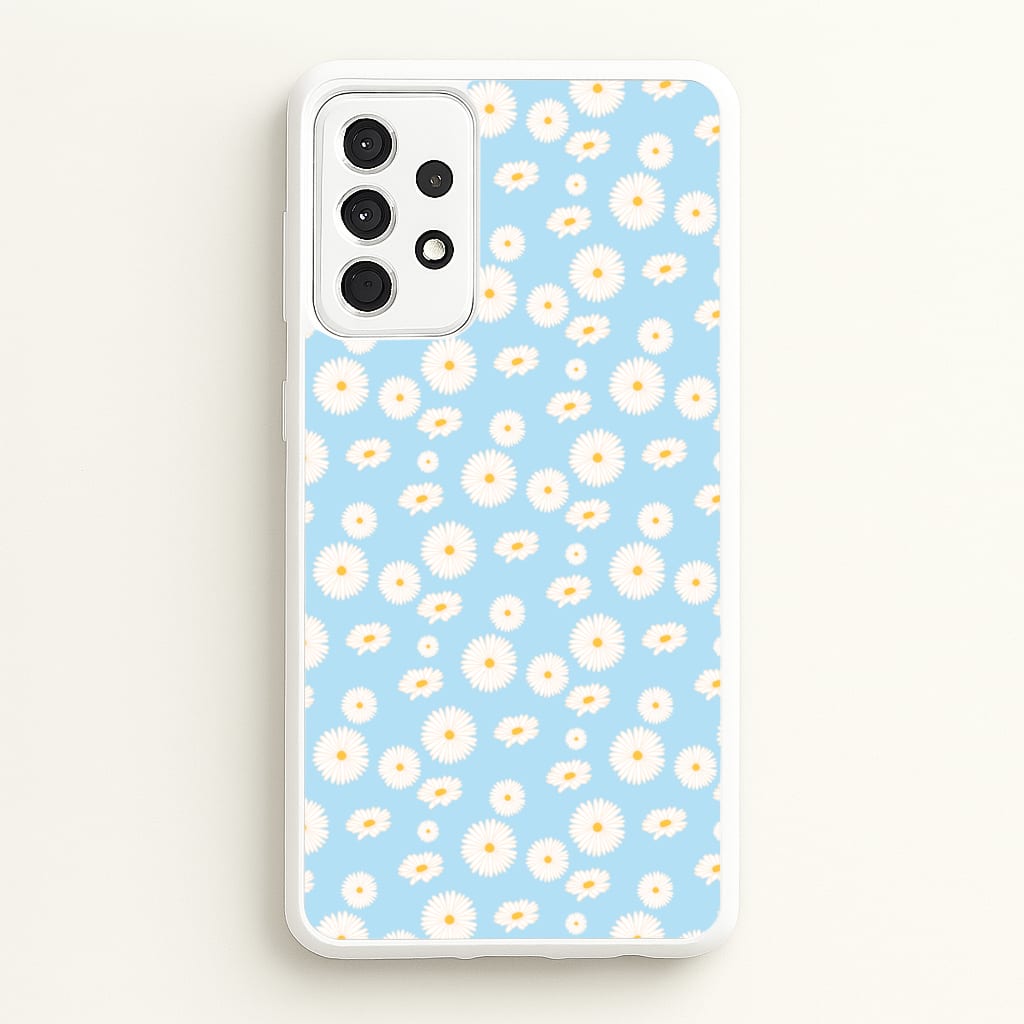 Blue Daisies - Floral - Floral Phone Case for Galaxy A52 / A52s