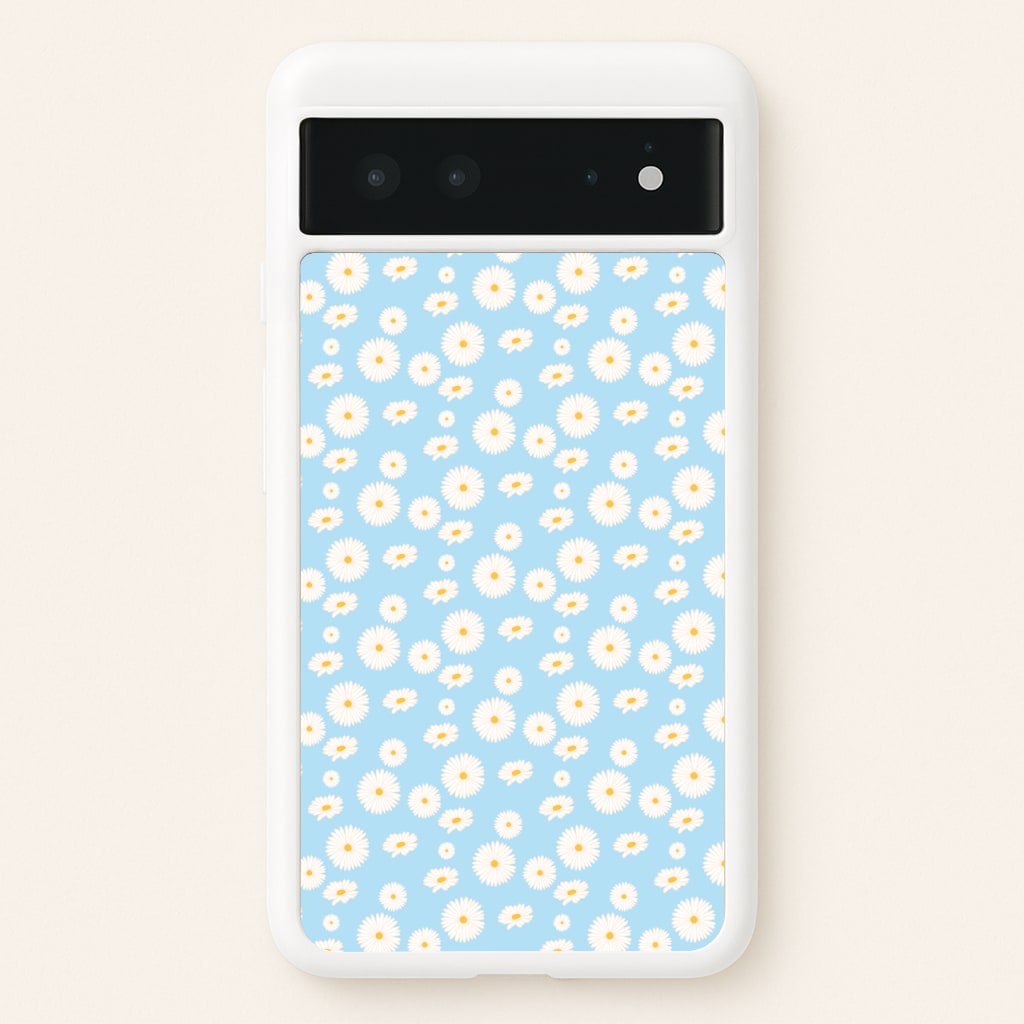Blue Daisies - Floral - Floral Phone Case for Google Pixel 6
