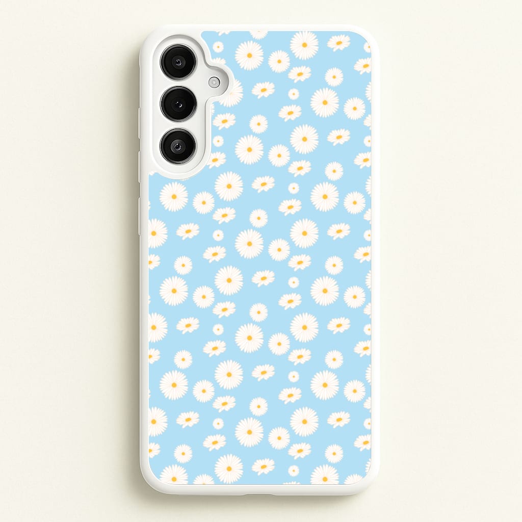 Blue Daisies - Floral - Floral Phone Case for Galaxy A34