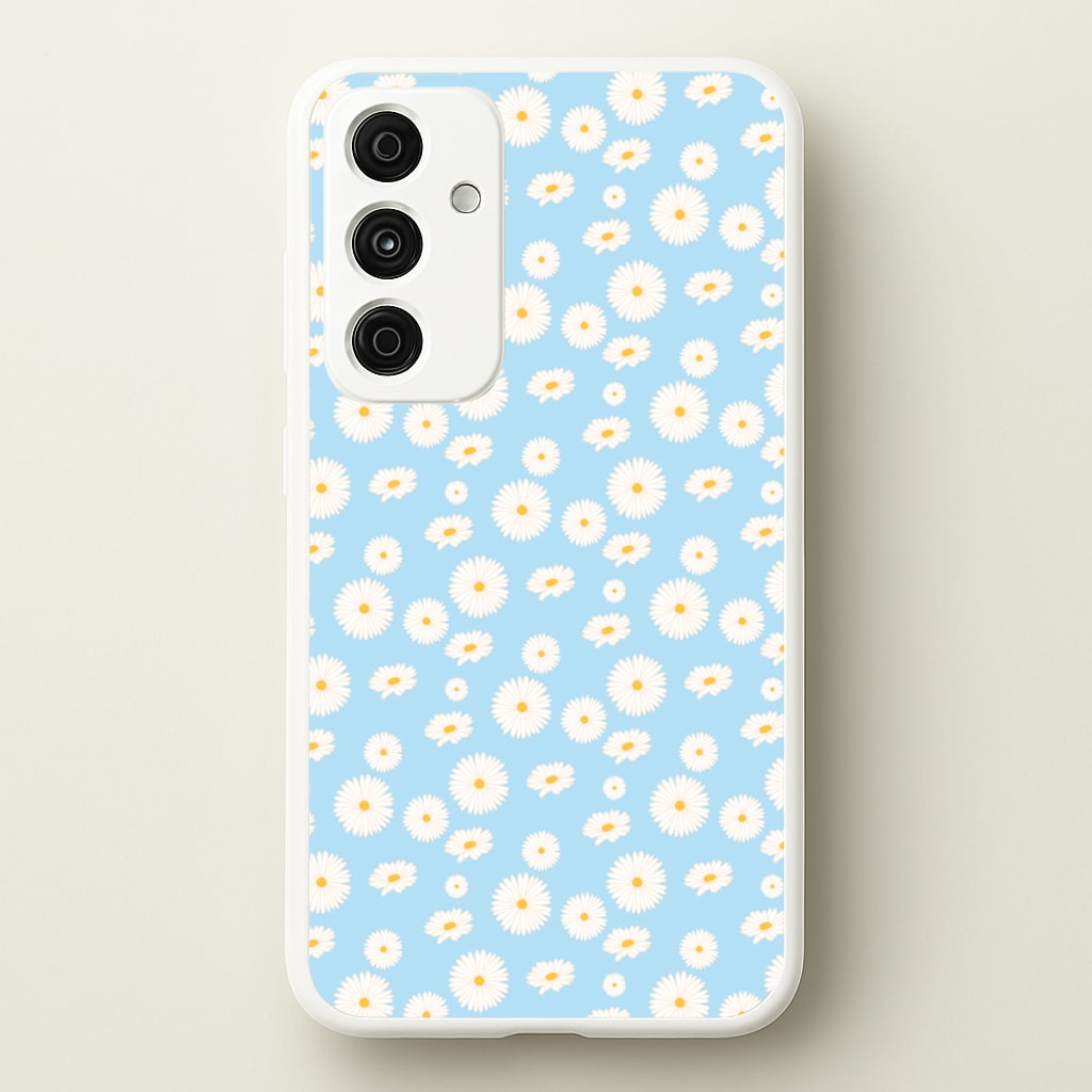 Blue Daisies - Floral - Floral Phone Case for Galaxy A35