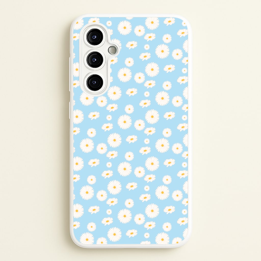 Blue Daisies - Floral - Floral Phone Case for Galaxy A54