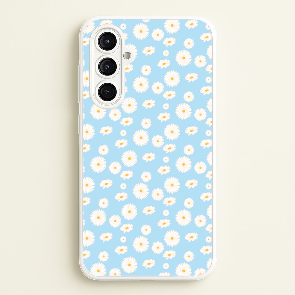 Blue Daisies - Floral - Floral Phone Case for Galaxy A16