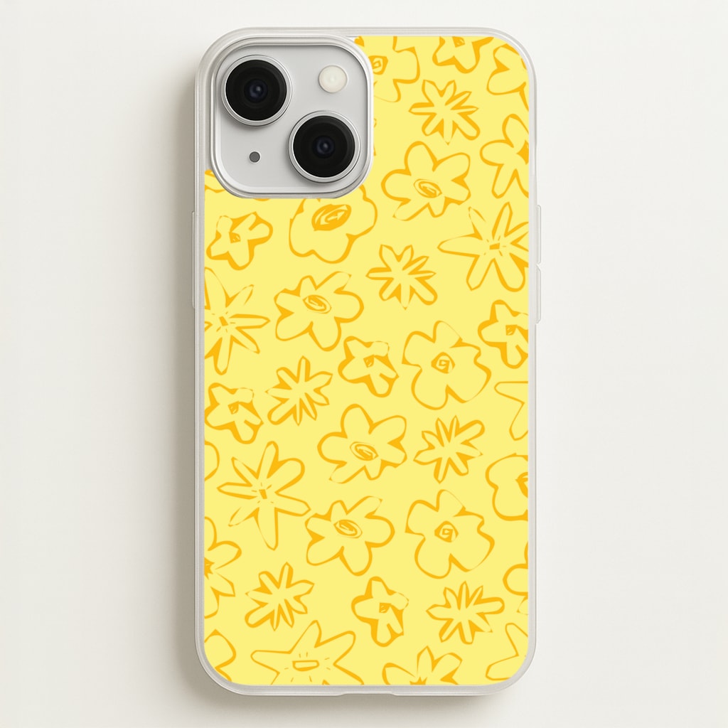 Yellow And Orange - Floral Patterns - Floral Patterns Phone Case for iPhone 13