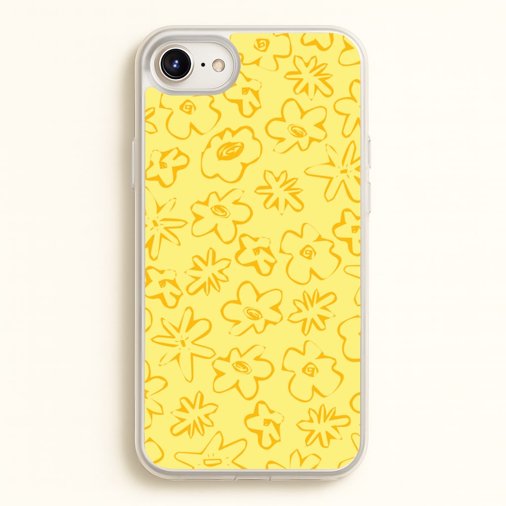 Yellow And Orange - Floral Patterns - Floral Patterns Phone Case for iPhone 6 / 7 / 8 / SE