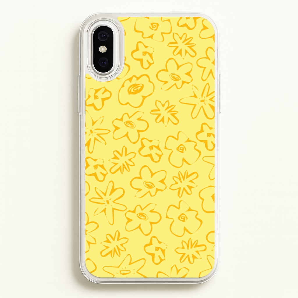 Yellow And Orange - Floral Patterns - Floral Patterns Phone Case for iPhone XS Max