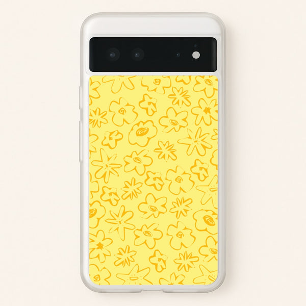Yellow And Orange - Floral Patterns - Floral Patterns Phone Case for Google Pixel 6
