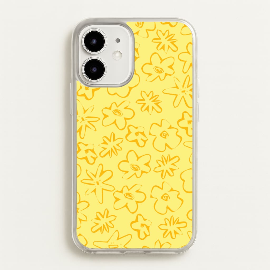 Yellow And Orange - Floral Patterns - Floral Patterns Phone Case for iPhone 12 Mini