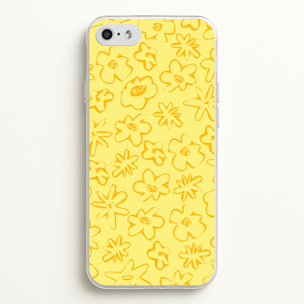 Yellow And Orange - Floral Patterns - Floral Patterns Phone Case for iPhone 5 / 5s / SE 2016