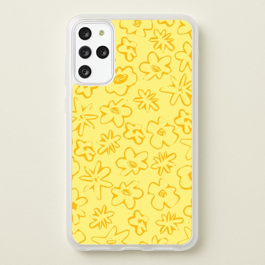 Yellow And Orange - Floral Patterns - Floral Patterns Phone Case for Galaxy S20 Plus