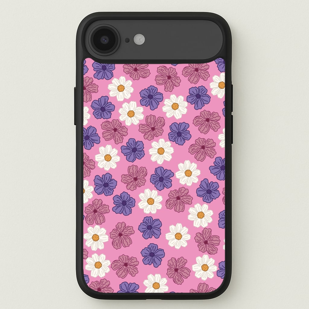 Pink, Purple And White Flowers - Floral Patterns Phone Case for iPhone 17 Air