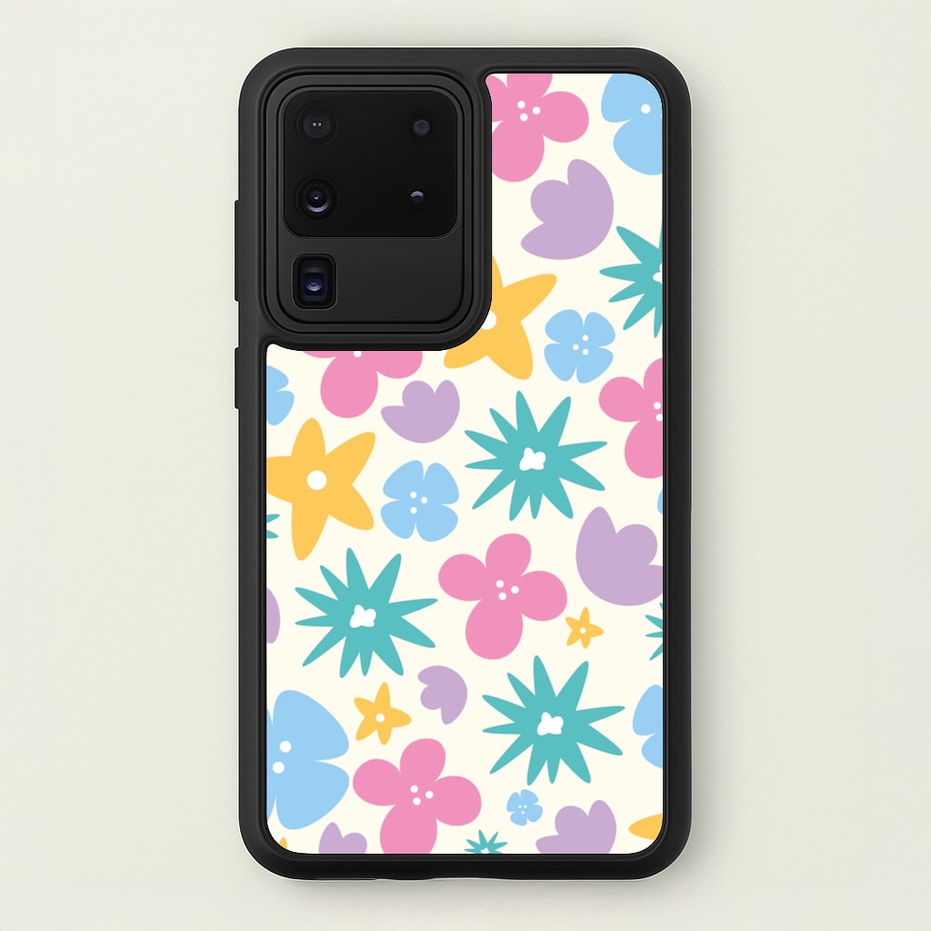 Playful Flowers - Floral Patterns - Floral Patterns Phone Case for Galaxy S20 Ultra