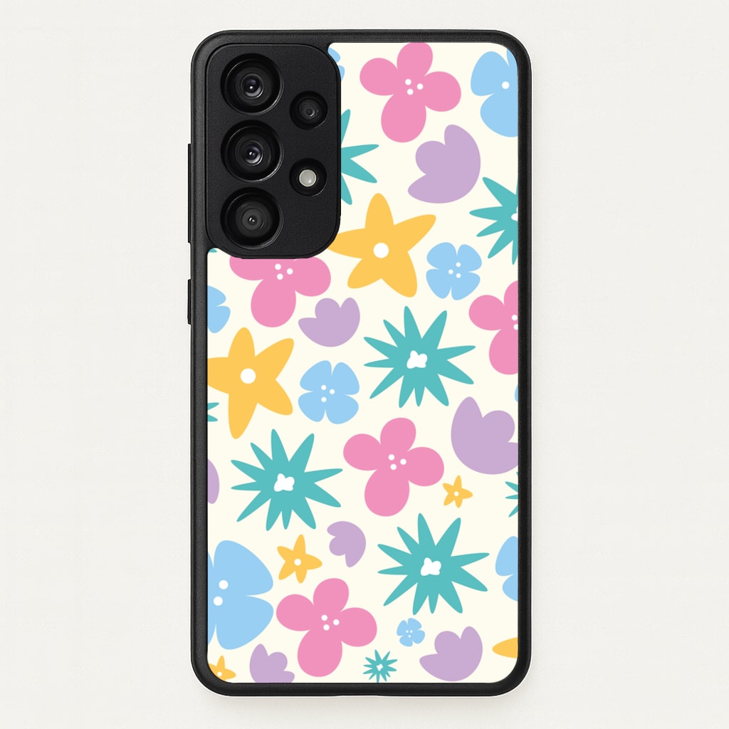Playful Flowers - Floral Patterns - Floral Patterns Phone Case for Galaxy A53