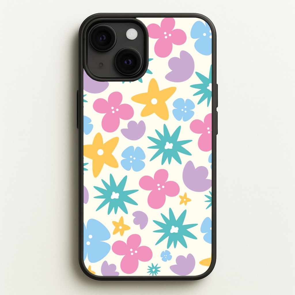 Playful Flowers - Floral Patterns - Floral Patterns Phone Case for iPhone 13 Mini