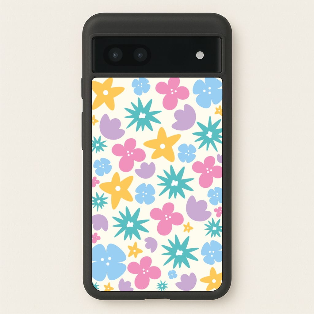 Playful Flowers - Floral Patterns - Floral Patterns Phone Case for Google Pixel 7a