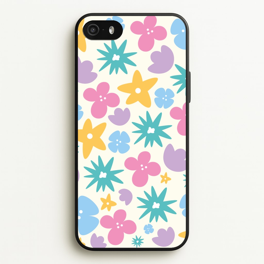 Playful Flowers - Floral Patterns - Floral Patterns Phone Case for iPhone 5 / 5s / SE 2016