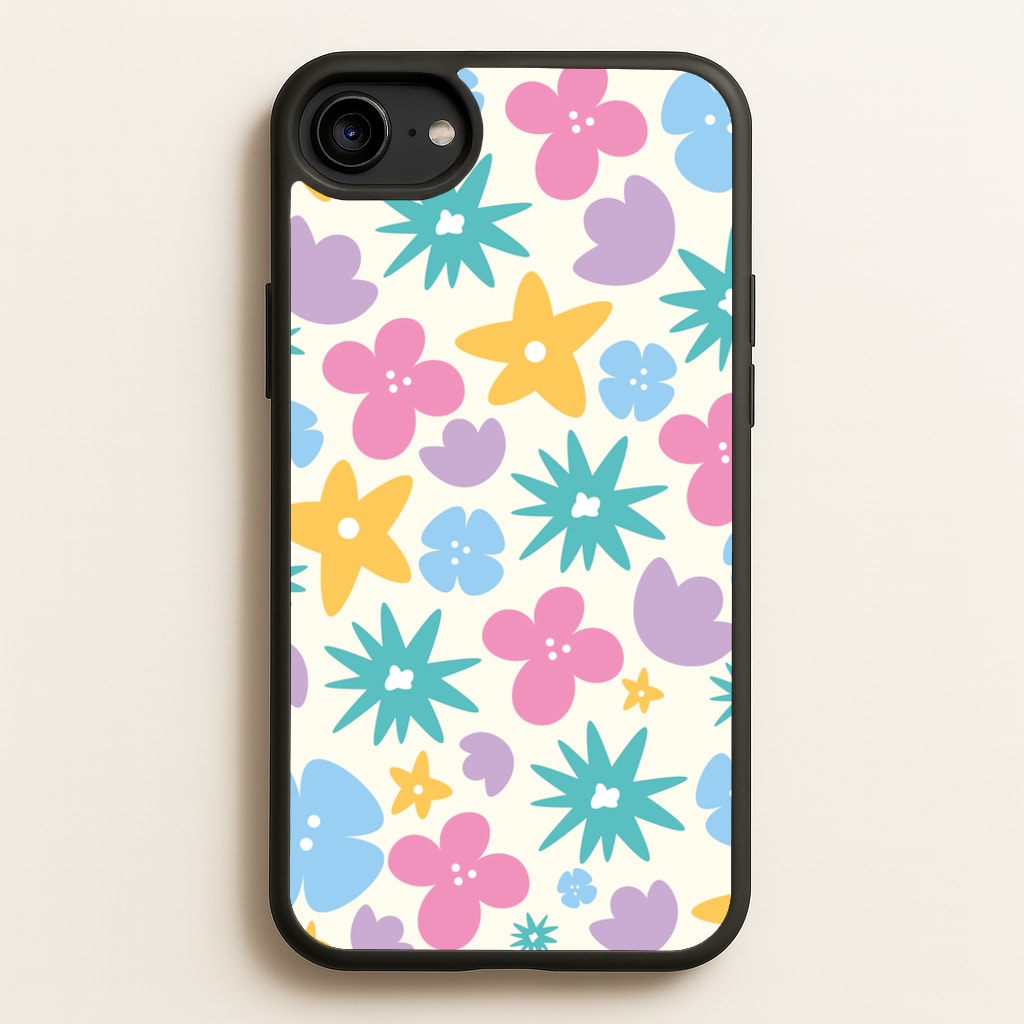Playful Flowers - Floral Patterns - Floral Patterns Phone Case for iPhone 6 / 7 / 8 / SE