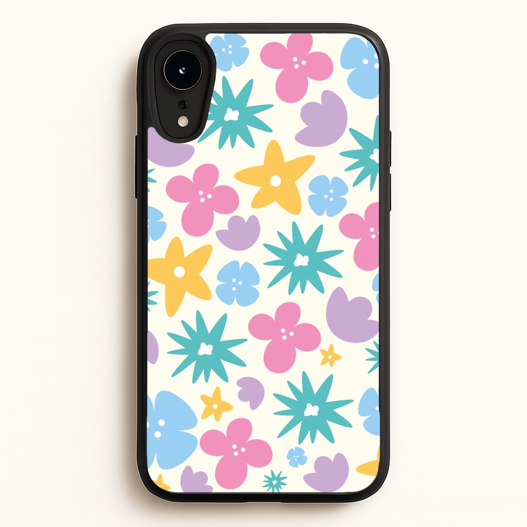 Playful Flowers - Floral Patterns - Floral Patterns Phone Case for iPhone XR