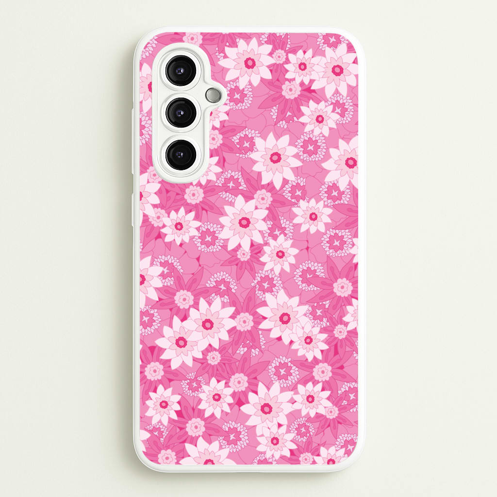Pink Flowers - Floral Patterns - Floral Patterns Phone Case for Galaxy A14