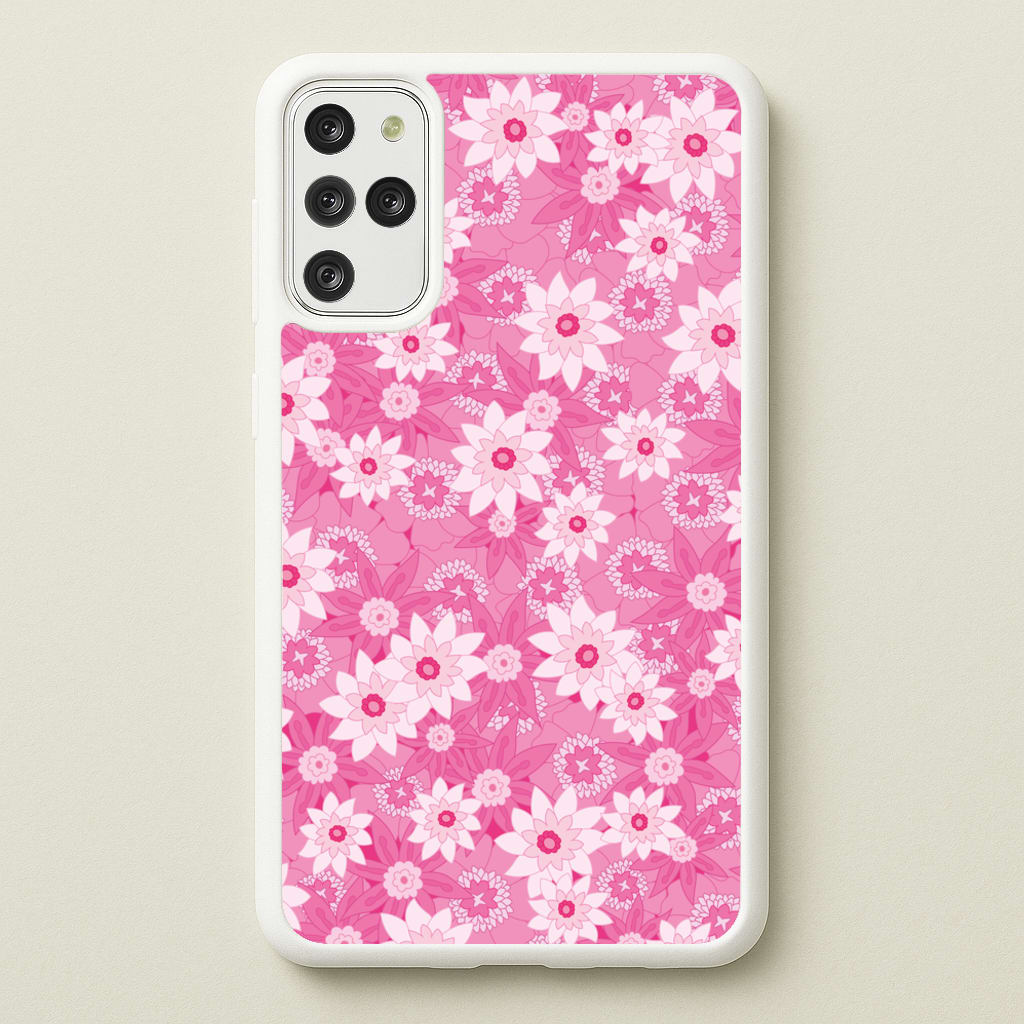 Pink Flowers - Floral Patterns - Floral Patterns Phone Case for Galaxy S20 Plus