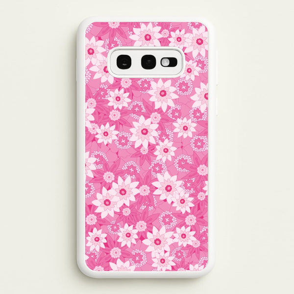 Pink Flowers - Floral Patterns - Floral Patterns Phone Case for Galaxy S10e