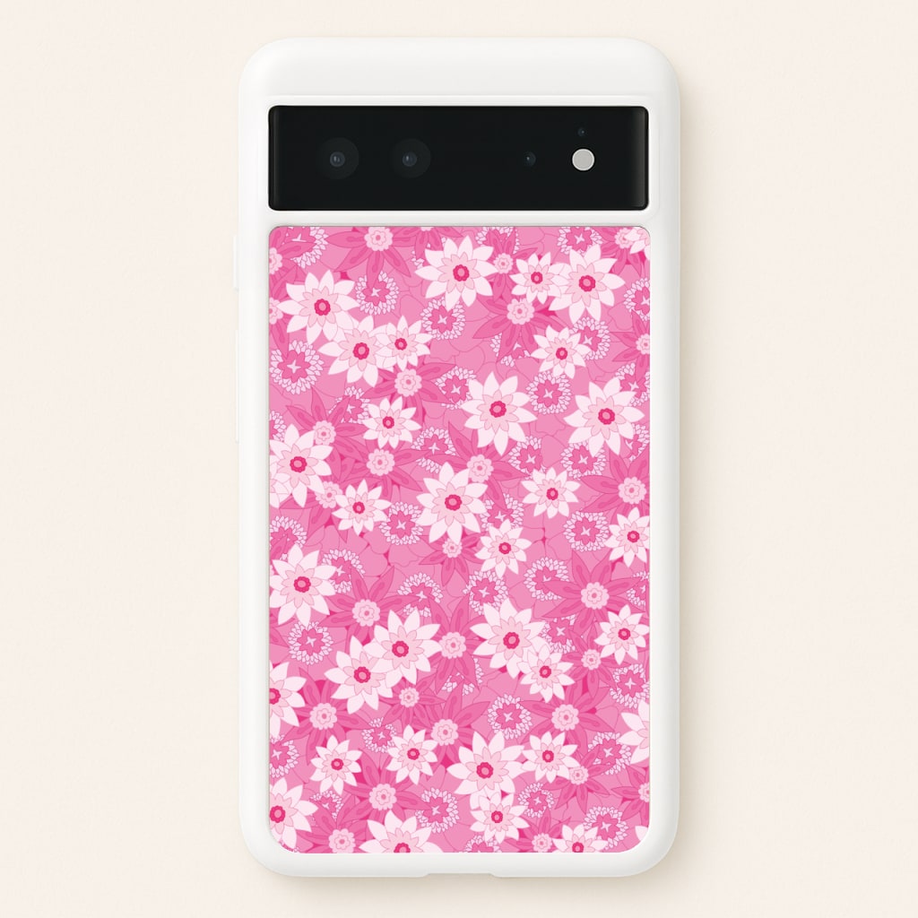 Pink Flowers - Floral Patterns - Floral Patterns Phone Case for Google Pixel 6